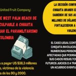 Condena a Chiquita Brands